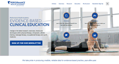 Desktop Screenshot of performancehealthacademy.com